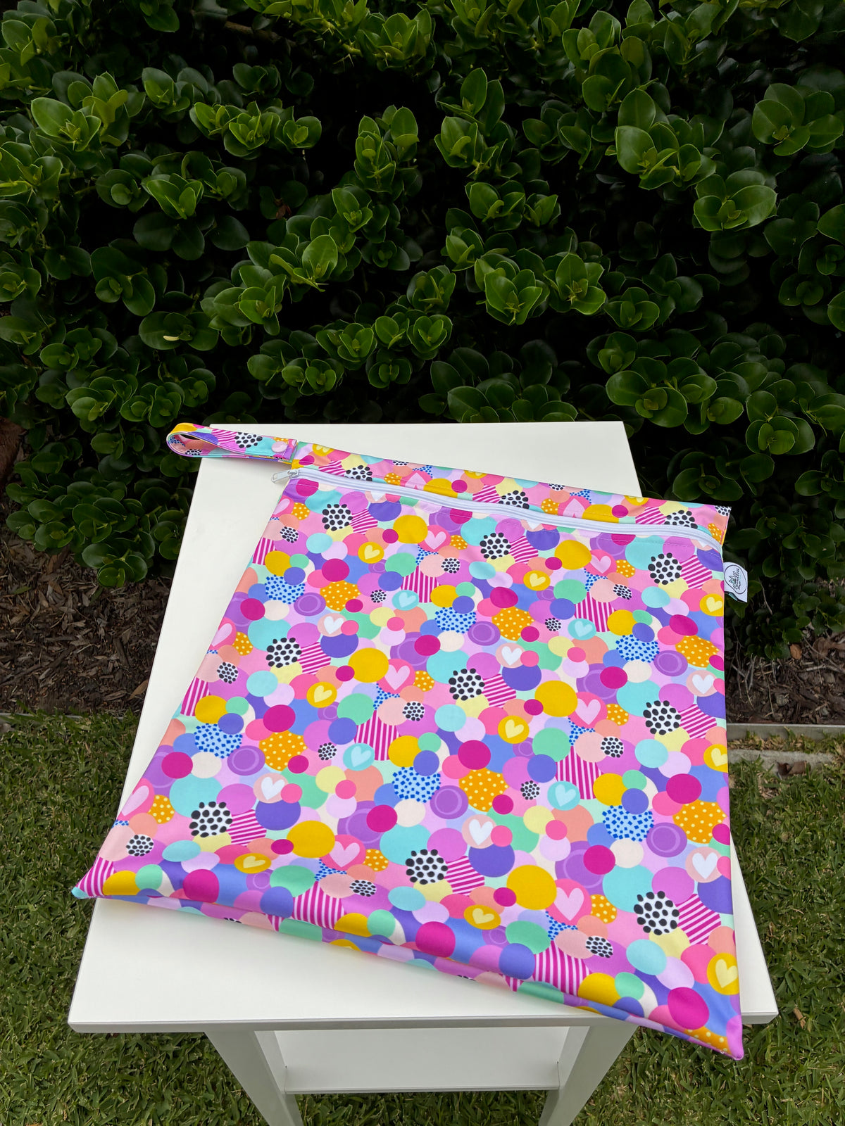 Water-resistant wet bags - Love Bubble (Wonderland Design Co)