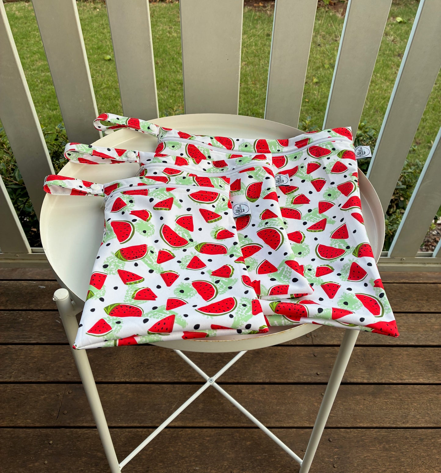 Water-resistant wet bags - Luscious Fruit Watermelon (Annette Winter)