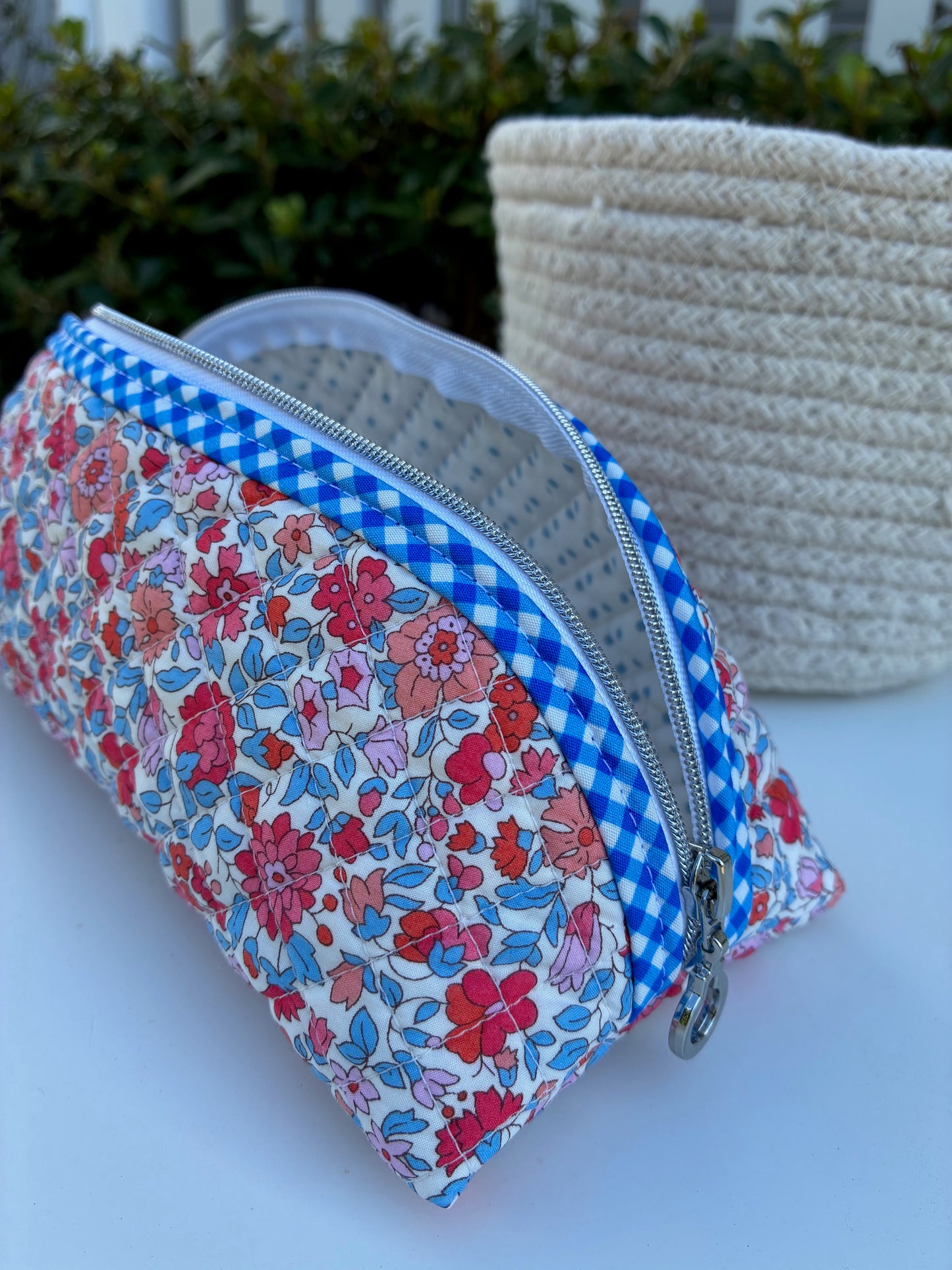 Quilted Trixie Zip Pouch – Theresa C (Liberty of London)