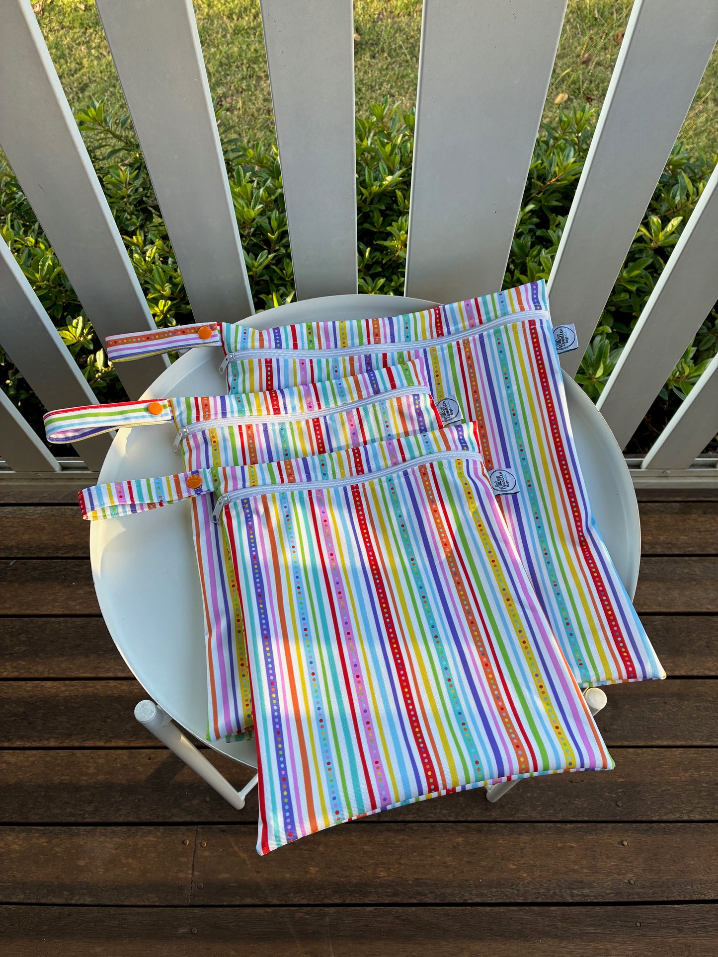 Water-resistant wet bags - Spotty Stripes (Creative Monsoon)