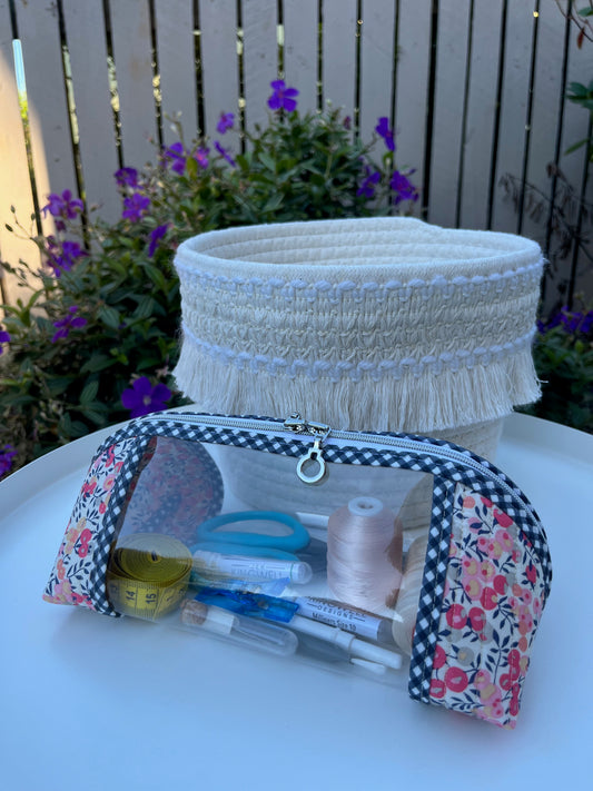 Clearly Trixie pouch - Wiltshire D (Liberty Tana Lawn)