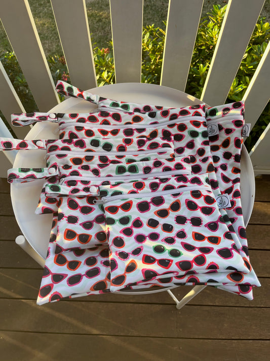 PRE-ORDER Water-resistant wet bags (Sunglasses - Annette Winter Designs)