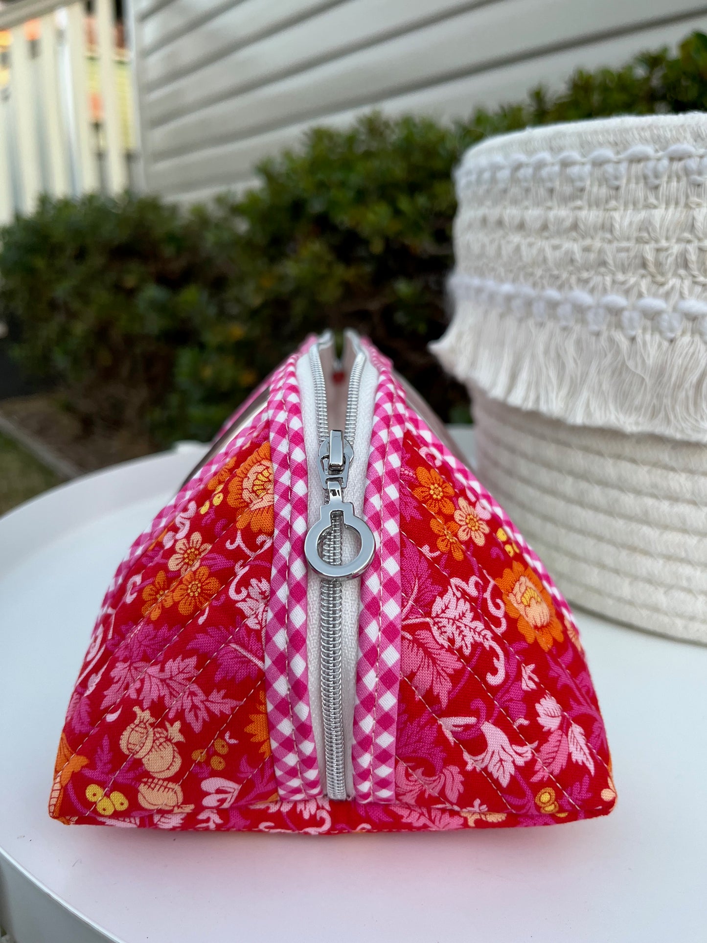 Clearly Trixie pouch - Annabelle Bailey Pink (The Artist's Home Collection, Liberty)