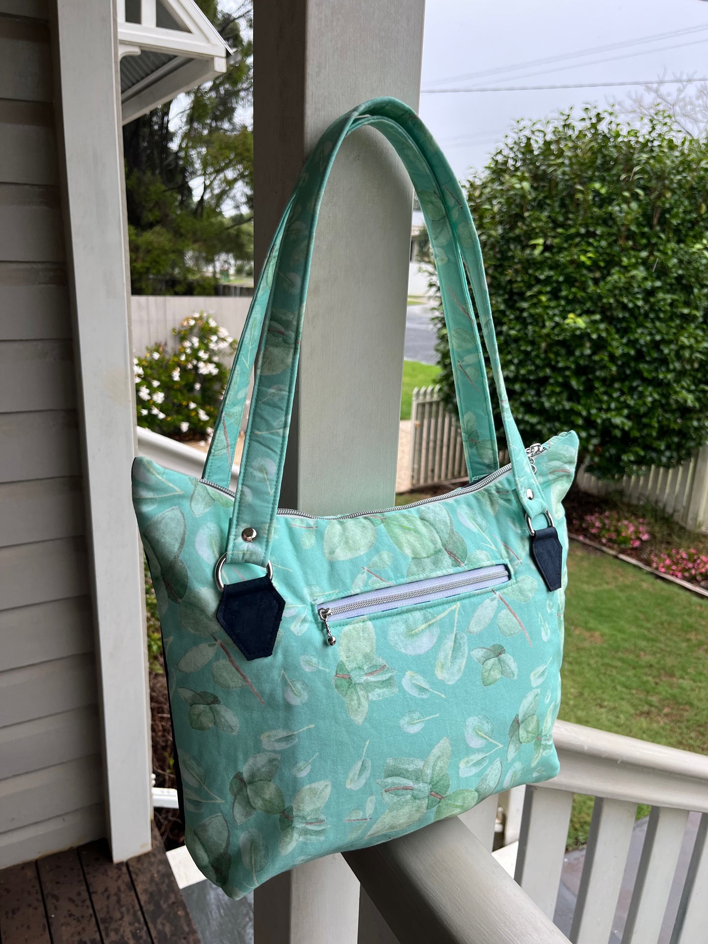 Harlow Bag - Dancing Bluegums Green (Jessie Gore Illustrations)