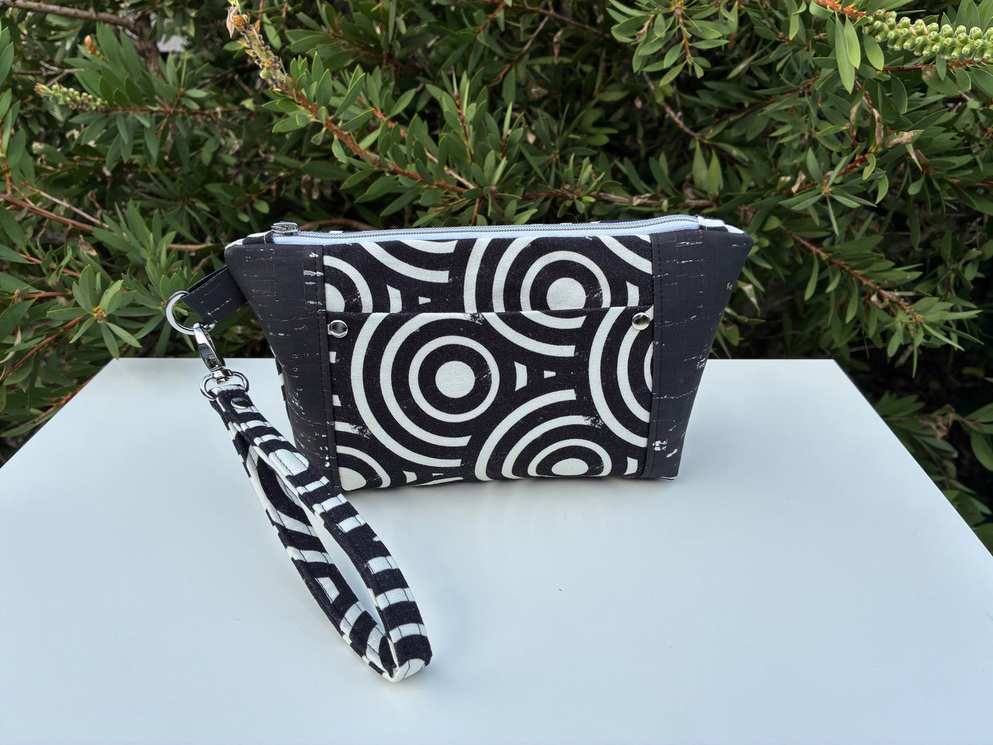 Norfolk Pouch - Black Circles (Averly Designs)