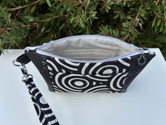Norfolk Pouch - Black Circles (Averly Designs)