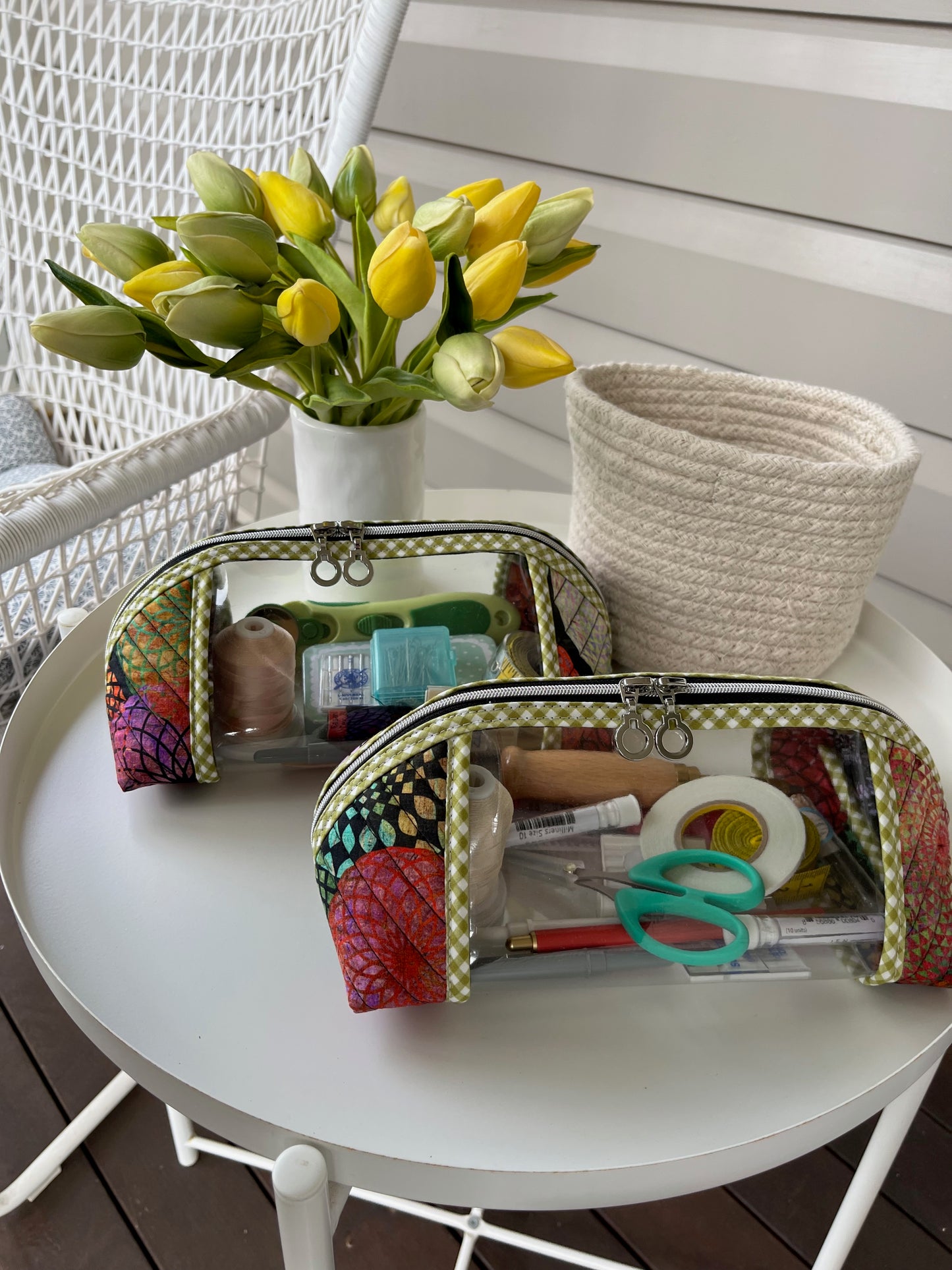 Clearly Trixie pouch - Halcyon