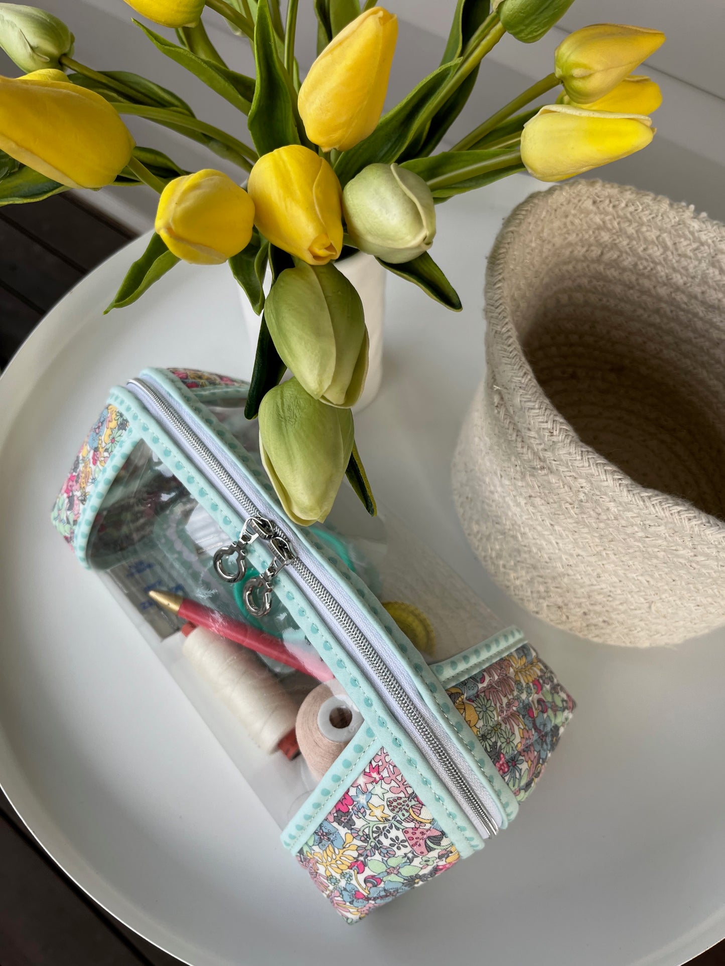 Clearly Trixie pouch - Liberty Florals