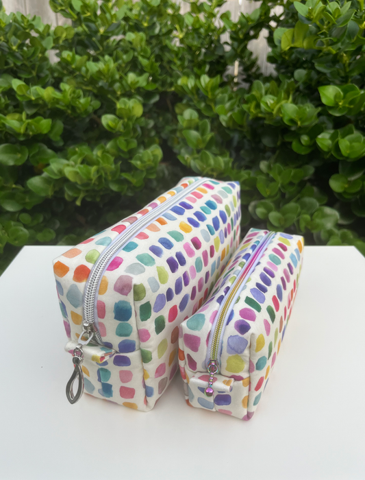 Bilby Pouch - Flowers Wee Colour Library Multi Bluebellgray (Lewis & Irene)