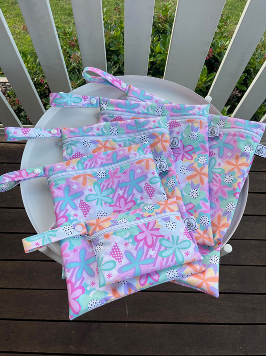 PRE-ORDER Water-resistant wet bags (Spring Bloom - Wonderland Design Co)