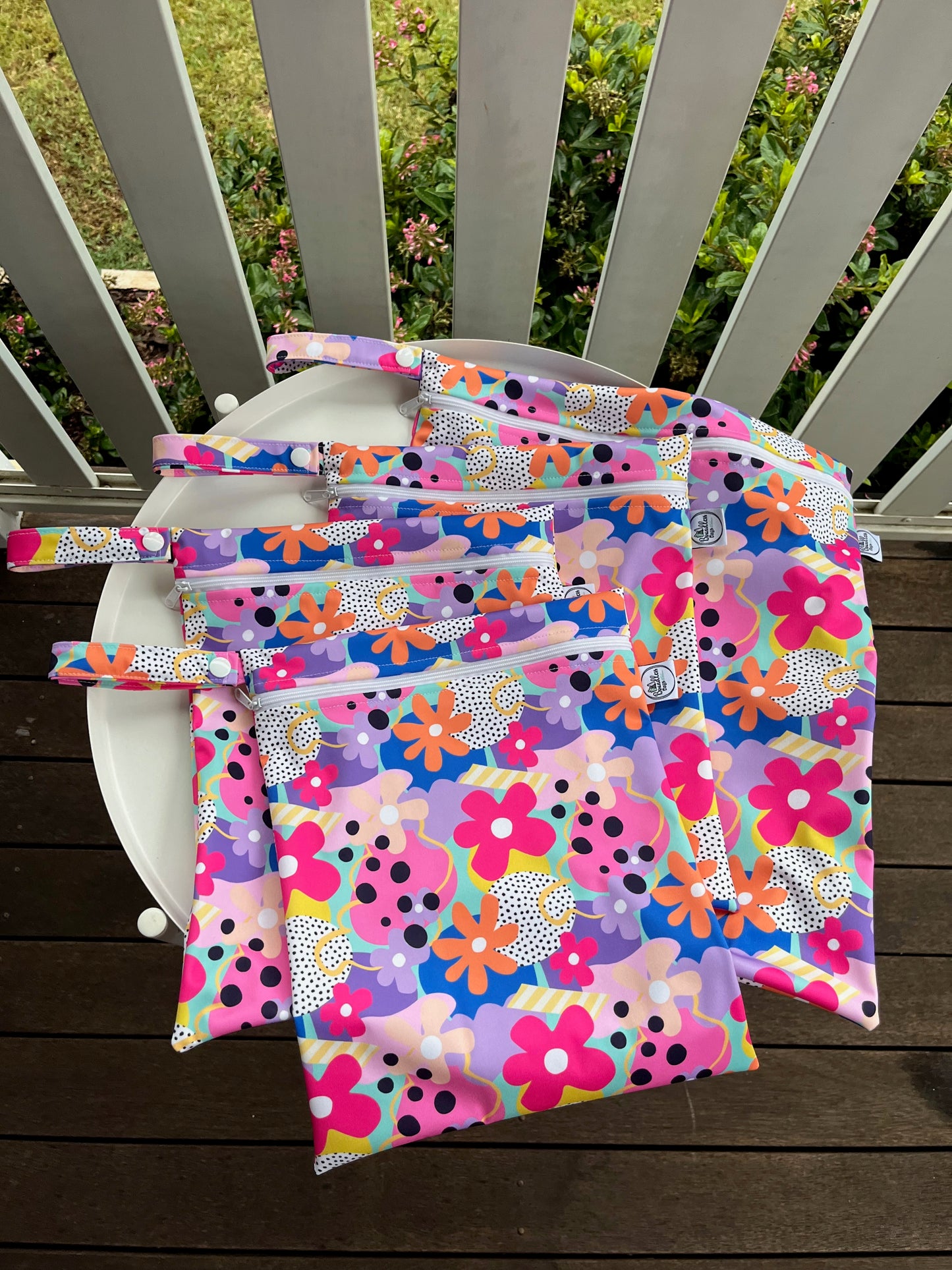 PRE-ORDER Water-resistant wet bags (Wonder Bloom - Wonderland Design Co)