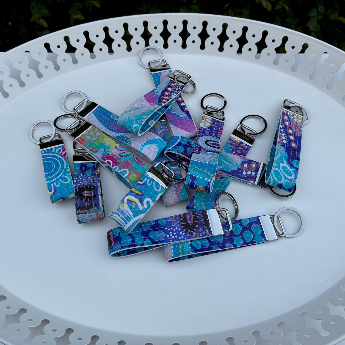 Indigenous Wristlet Key fobs - Boogle Jarjums (Val Smith Art)