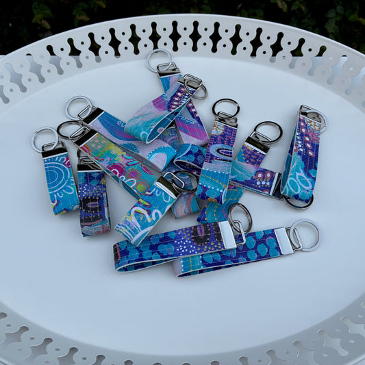 Indigenous Wristlet Key fobs - Boogle Jarjums (Val Smith Art)