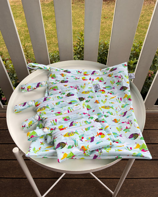 Water-resistant wet bags - Fish Tropical (Annette Winter)