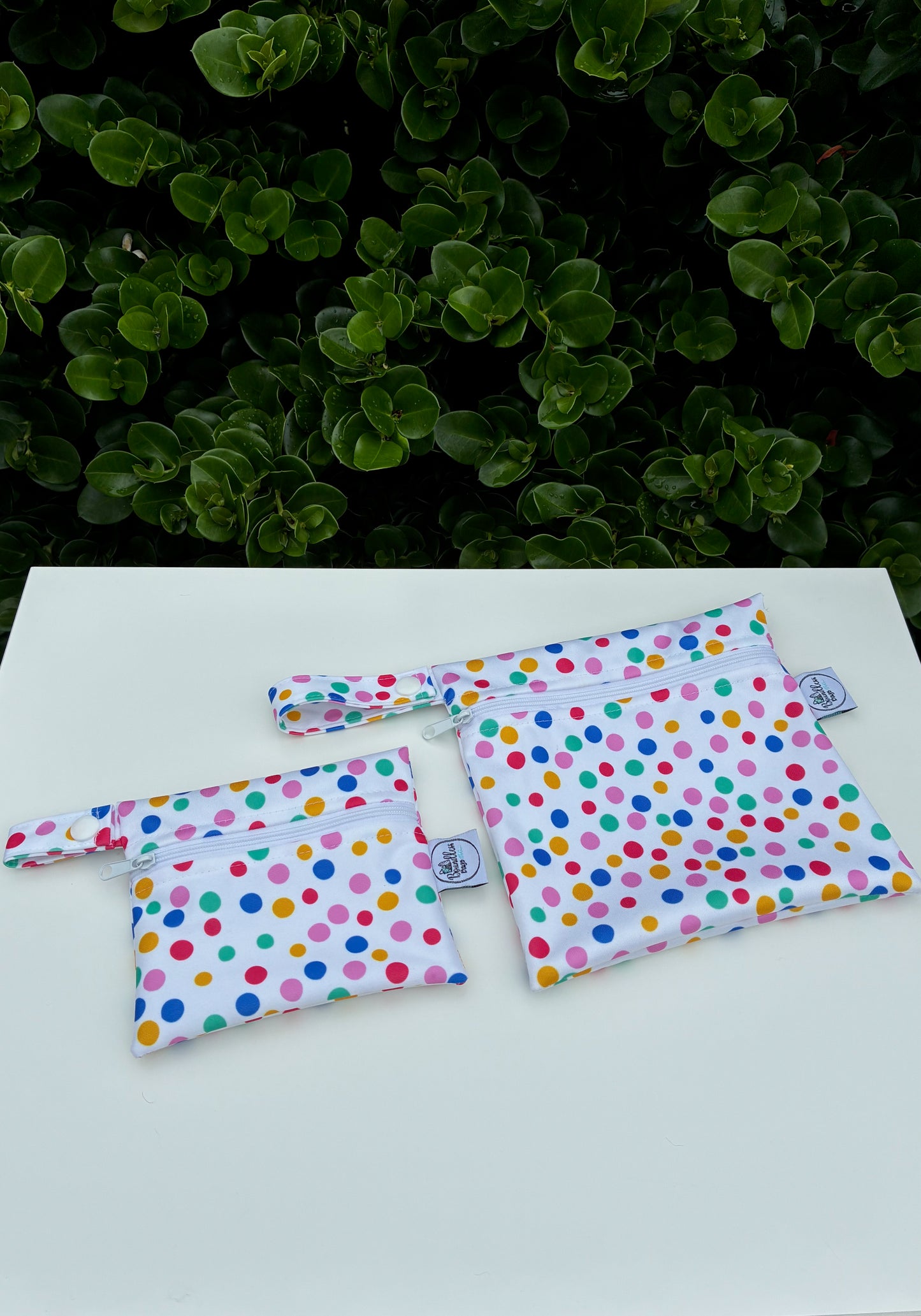 Water-resistant wet bags - Holiday Sprinkles (Little Black Kat Creative)