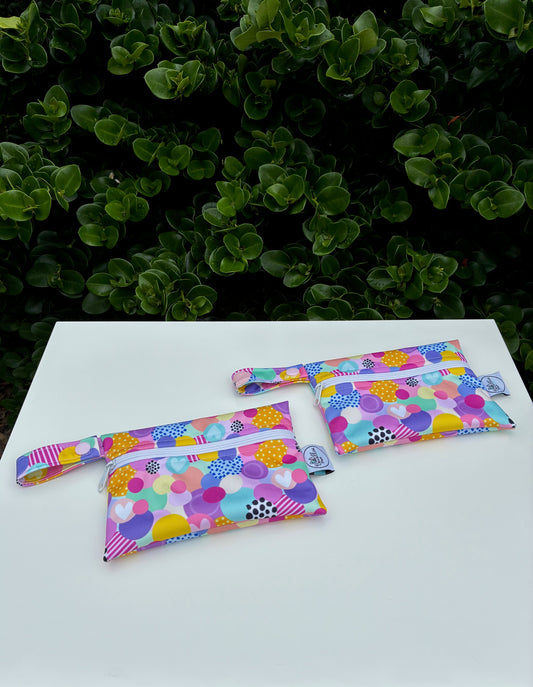 Water-resistant wet bags - Love Bubble (Wonderland Design Co)