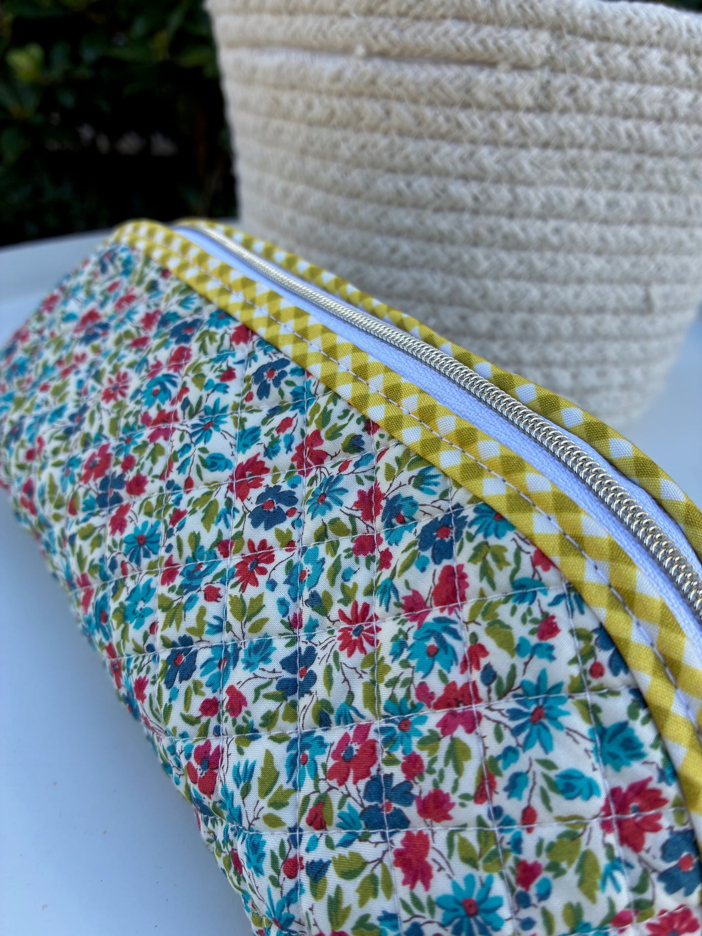 Quilted Trixie Zip Pouch – Phoebe (Liberty of London)