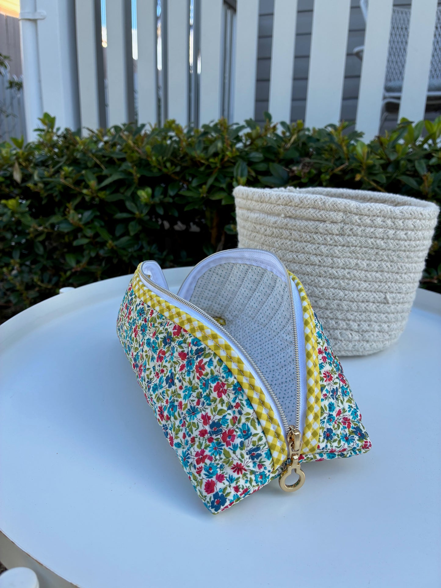 Quilted Trixie Zip Pouch – Phoebe (Liberty of London)