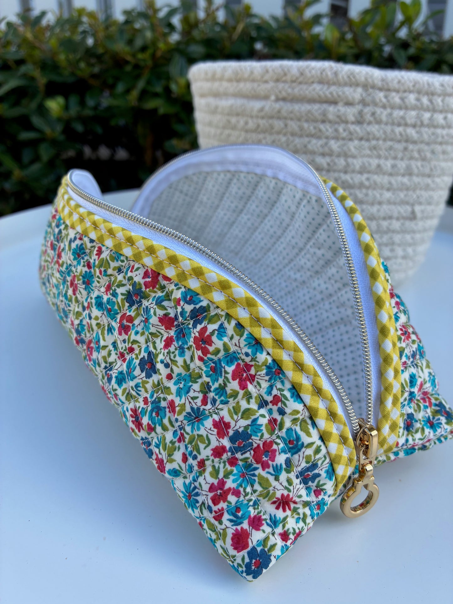 Quilted Trixie Zip Pouch – Phoebe (Liberty of London)