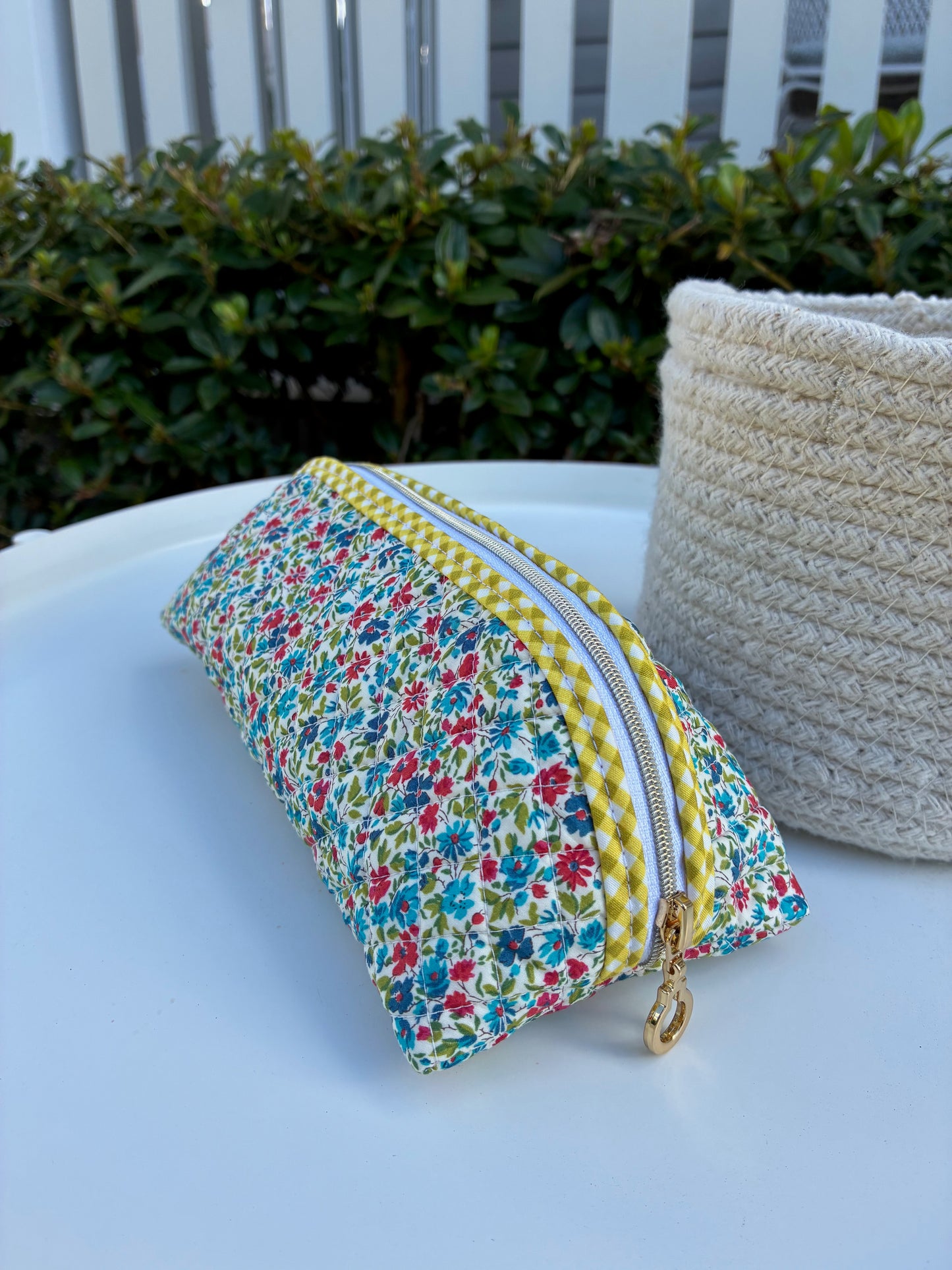 Quilted Trixie Zip Pouch – Phoebe (Liberty of London)