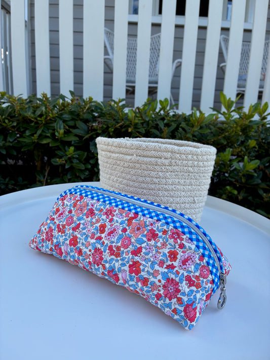 Quilted Trixie Zip Pouch – Theresa C (Liberty of London)
