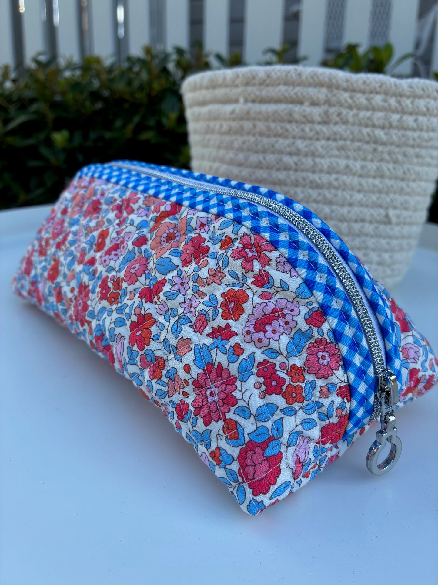 Quilted Trixie Zip Pouch – Theresa C (Liberty of London)