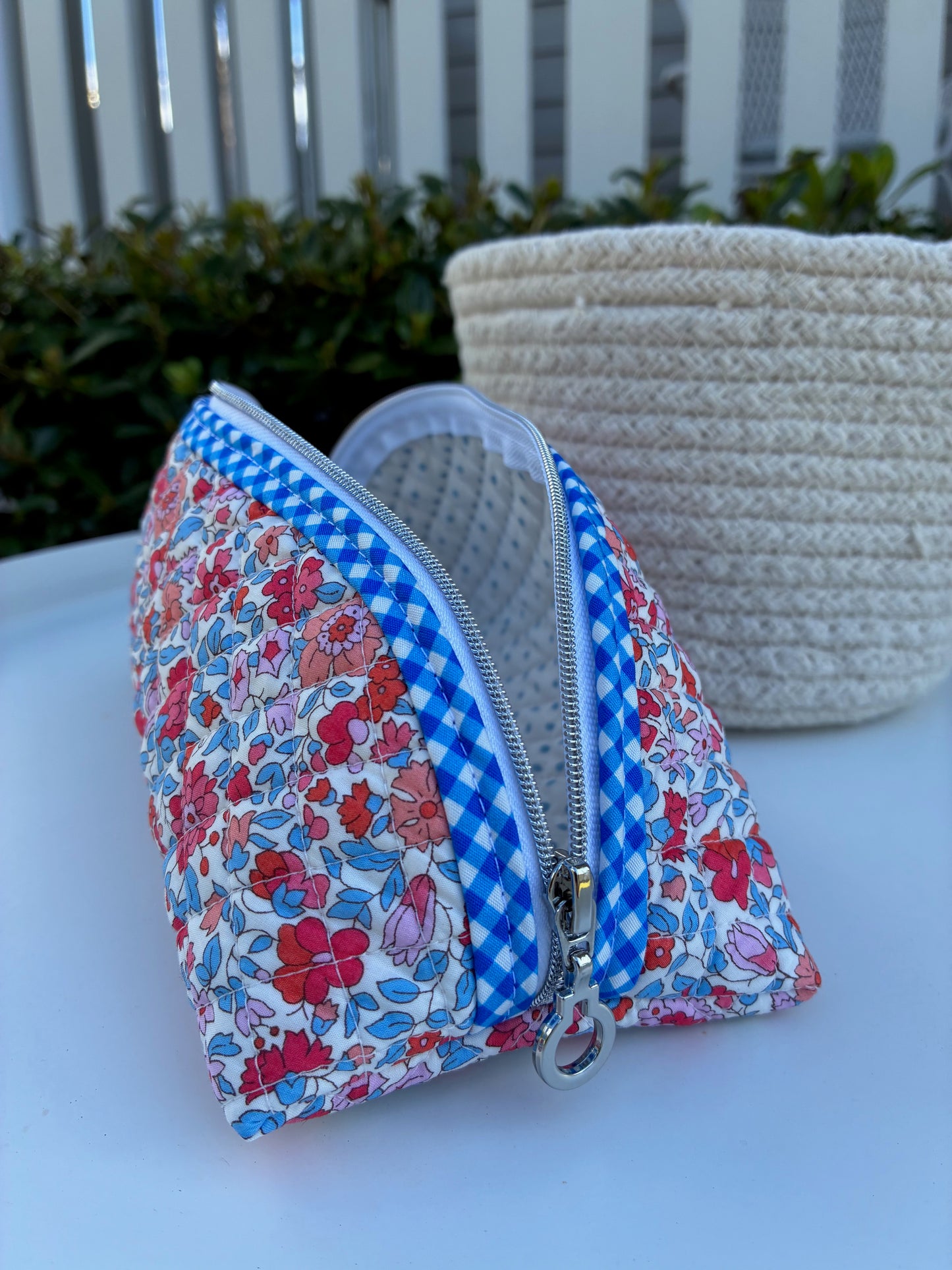 Quilted Trixie Zip Pouch – Theresa C (Liberty of London)