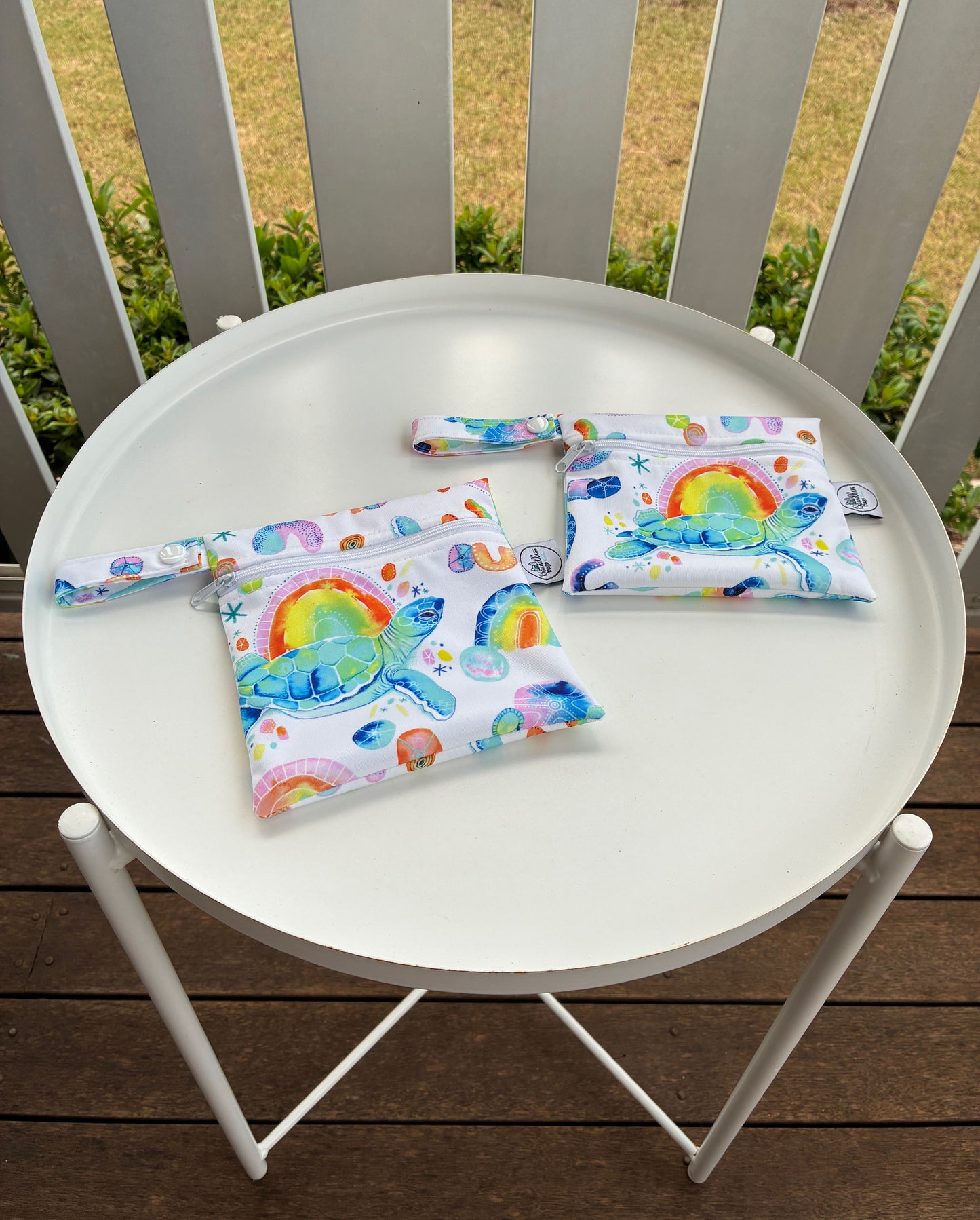 Water-resistant wet bags - Turtle Cove (DaniEm Art)