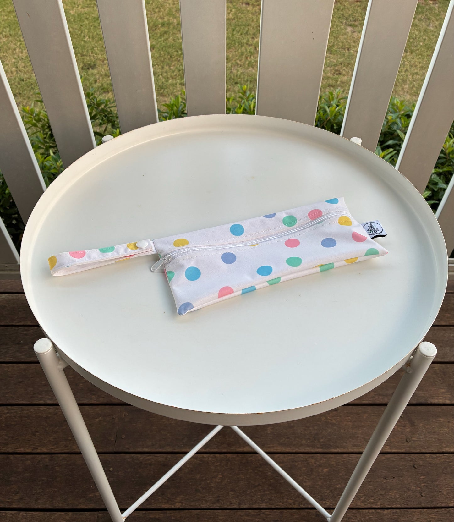 Water-resistant wet bags - Back to School Dots (Flower & Vine Studio)