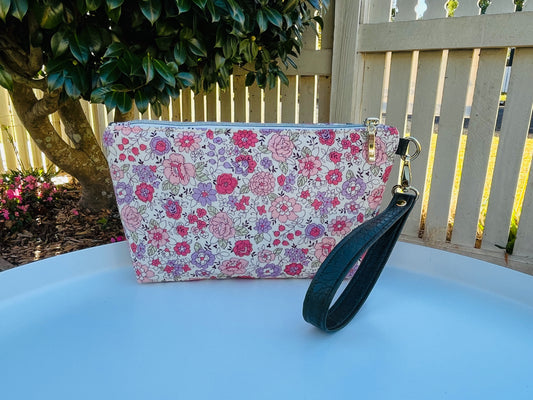 Norfolk Pouch - Floral lawn fabric from the Yuwa Live Life Collection
