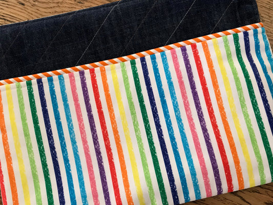 13" Laptop case - Rainbow stripes