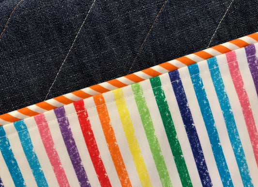 13" Laptop case - Rainbow stripes