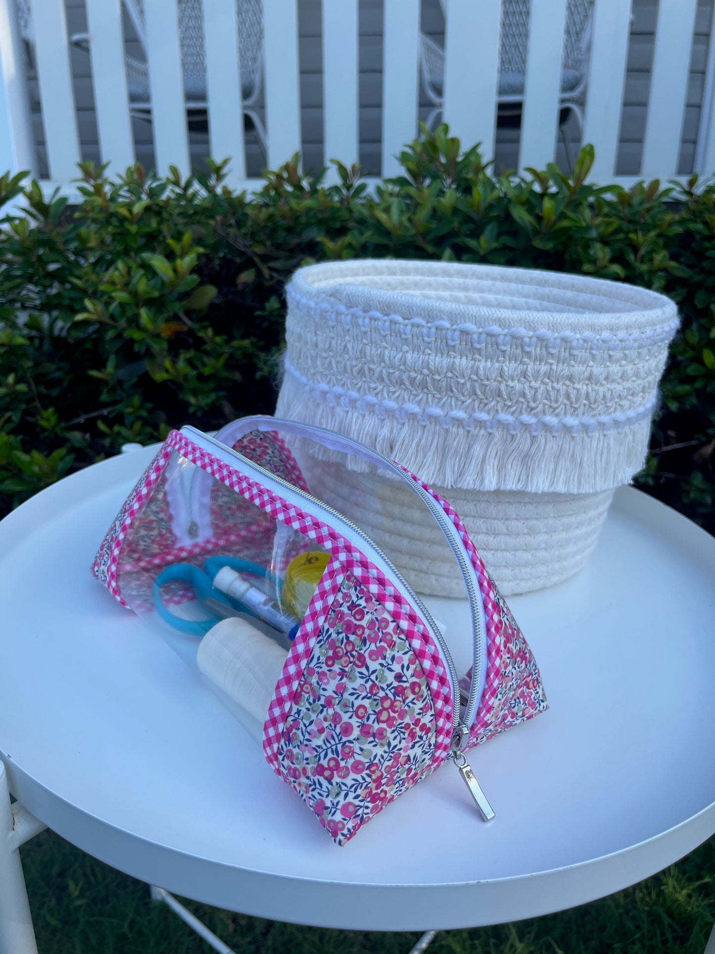 Clearly Trixie pouch - Wiltshire Bud B (Liberty Tana Lawn)