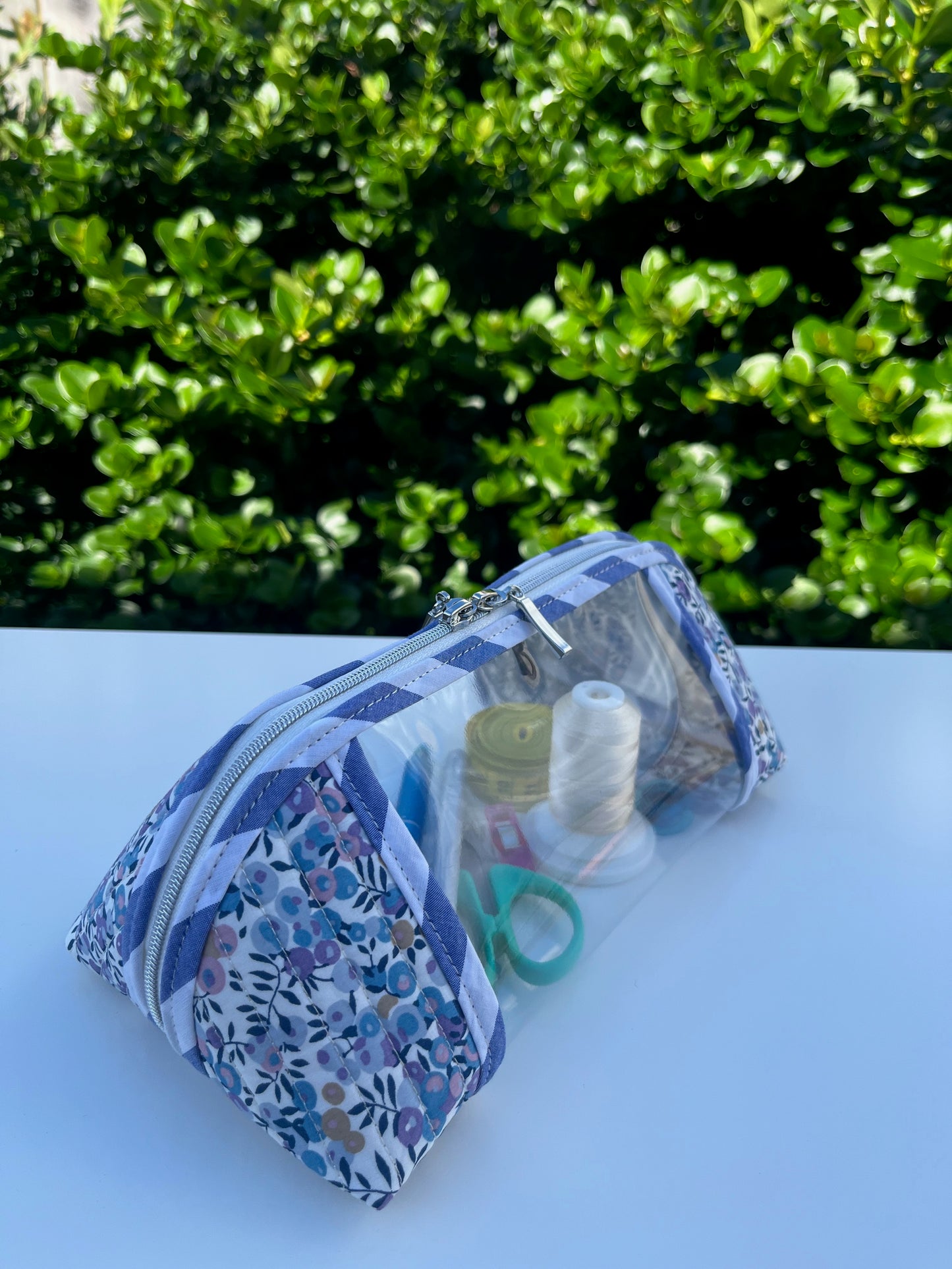 Clearly Trixie pouch - Wiltshire E (Liberty Tana Lawn)