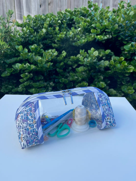 Clearly Trixie pouch - Wiltshire E (Liberty Tana Lawn)