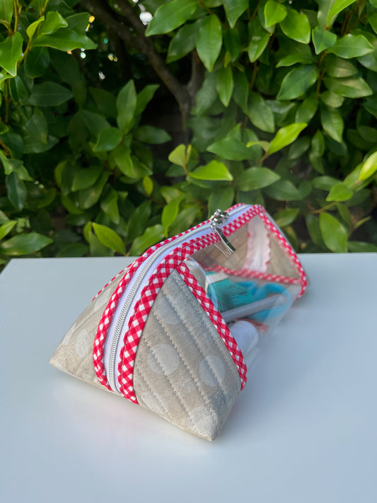 Clearly Trixie pouch - Grunge Hits The Spot (Moda Fabrics)