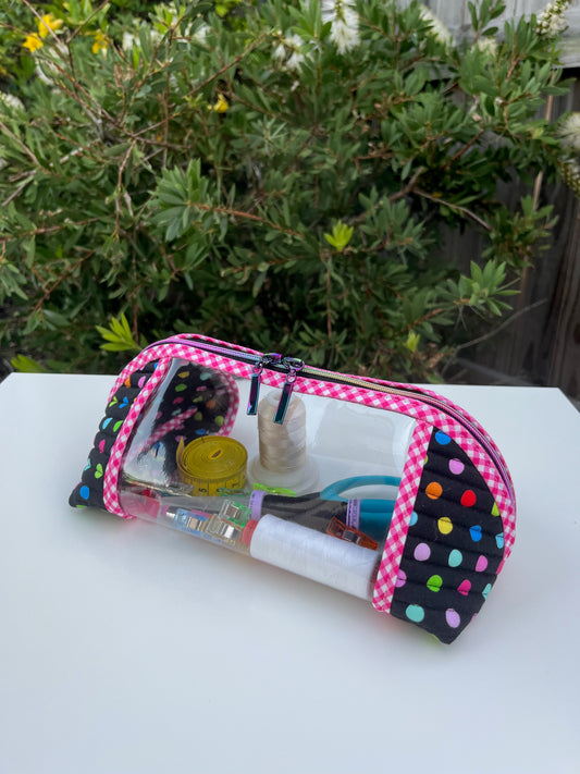 Clearly Trixie pouch - Big Dots (Milvale Design Studio)