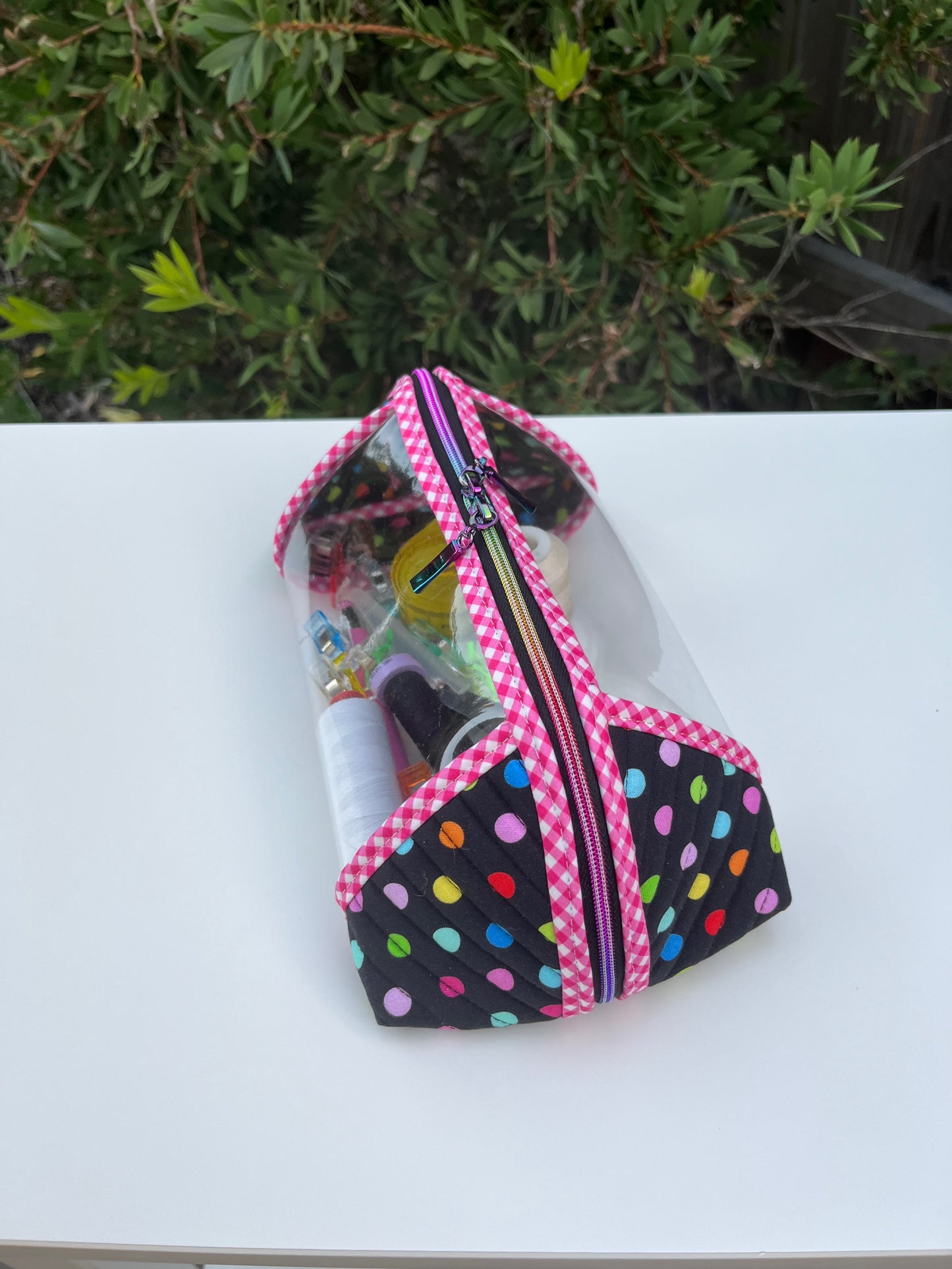 Clearly Trixie pouch - Big Dots (Milvale Design Studio)