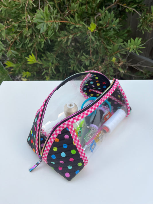 Clearly Trixie pouch - Big Dots (Milvale Design Studio)