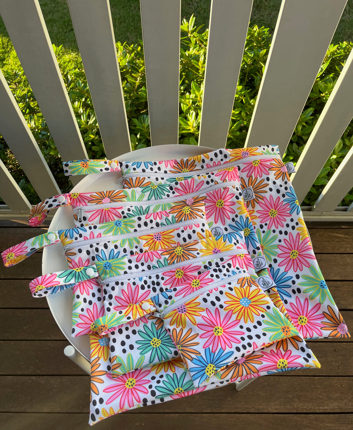 Water-resistant wet bags - Summer Bouquet (Louise Margaret) – Boundless ...