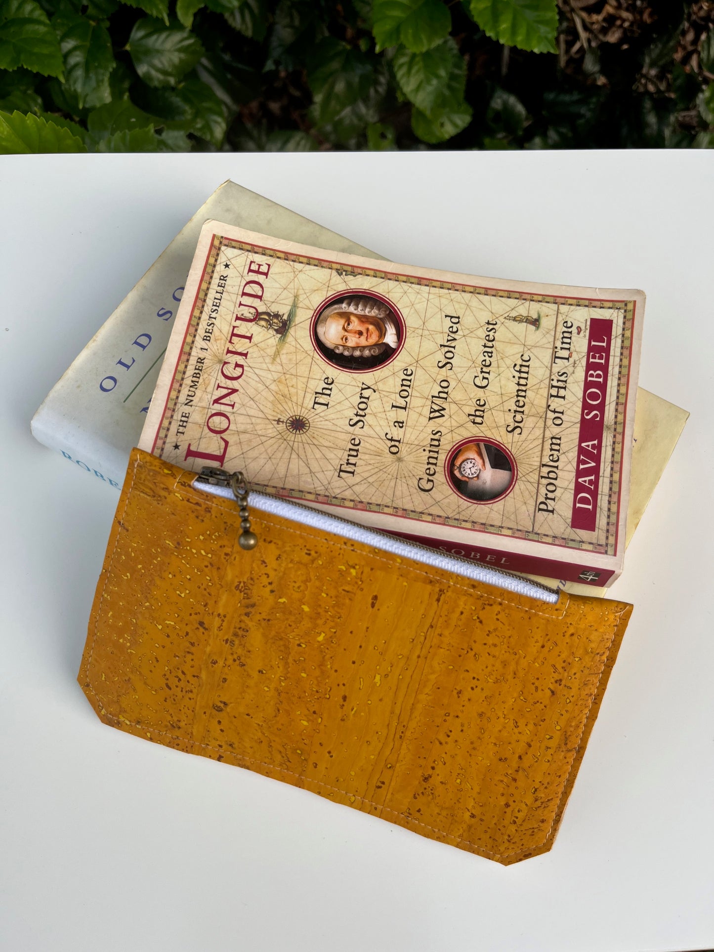 Purse Pal Wallet - Portuguese Cork (White Acorn design coupled with mustard cork)