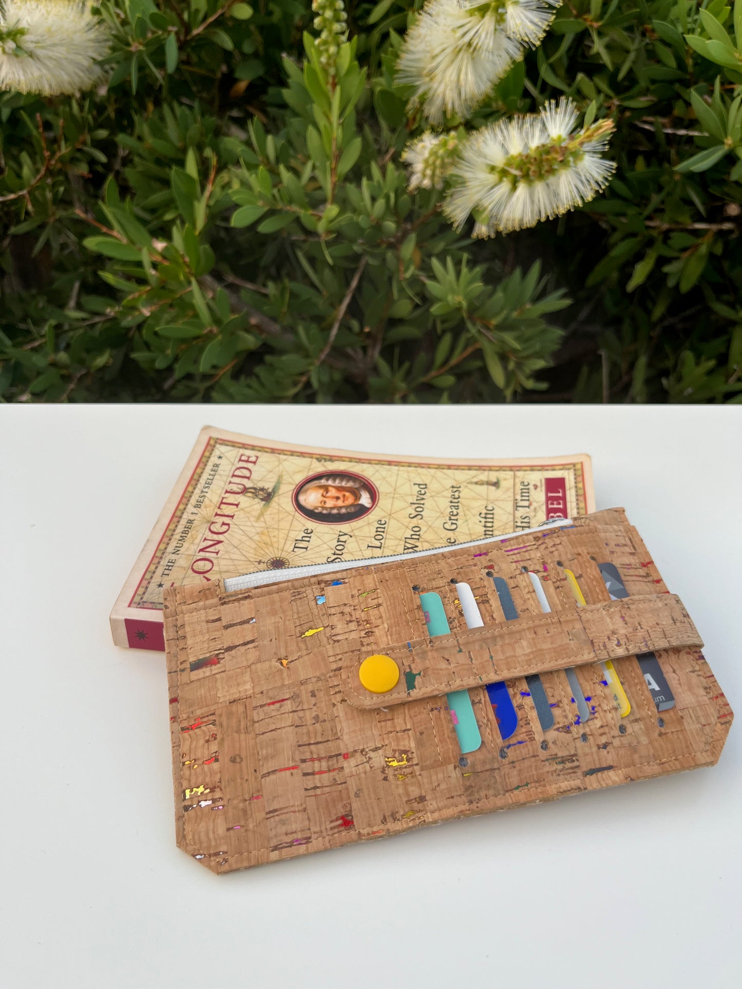 Purse Pal Wallet - Natural Metallic Portuguese Rainbow Cork