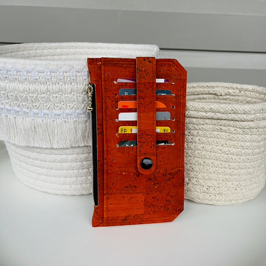 Purse Pal Wallet - Portuguese Cork (Burnt Orange)
