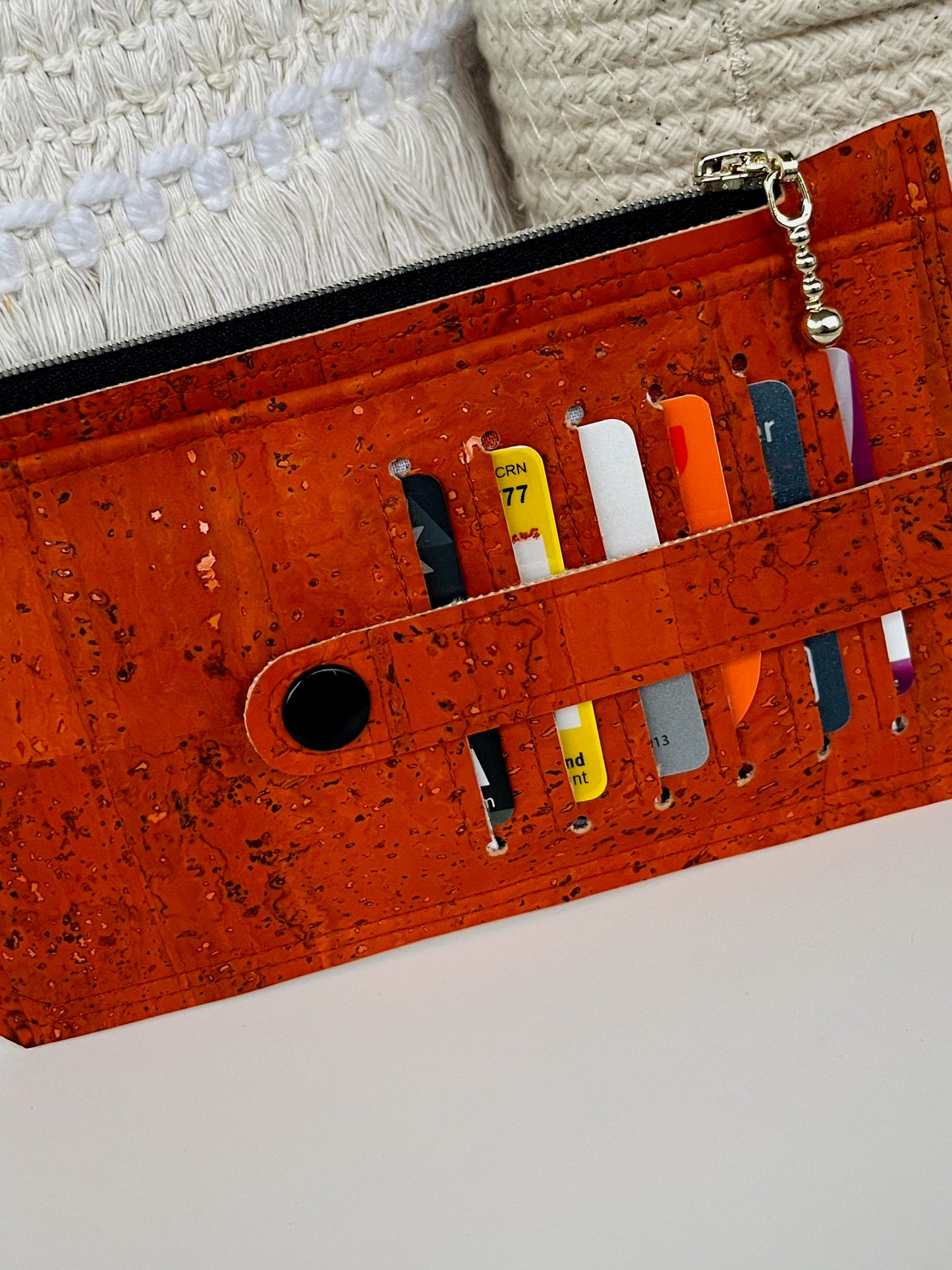 Purse Pal Wallet - Portuguese Cork (Burnt Orange)