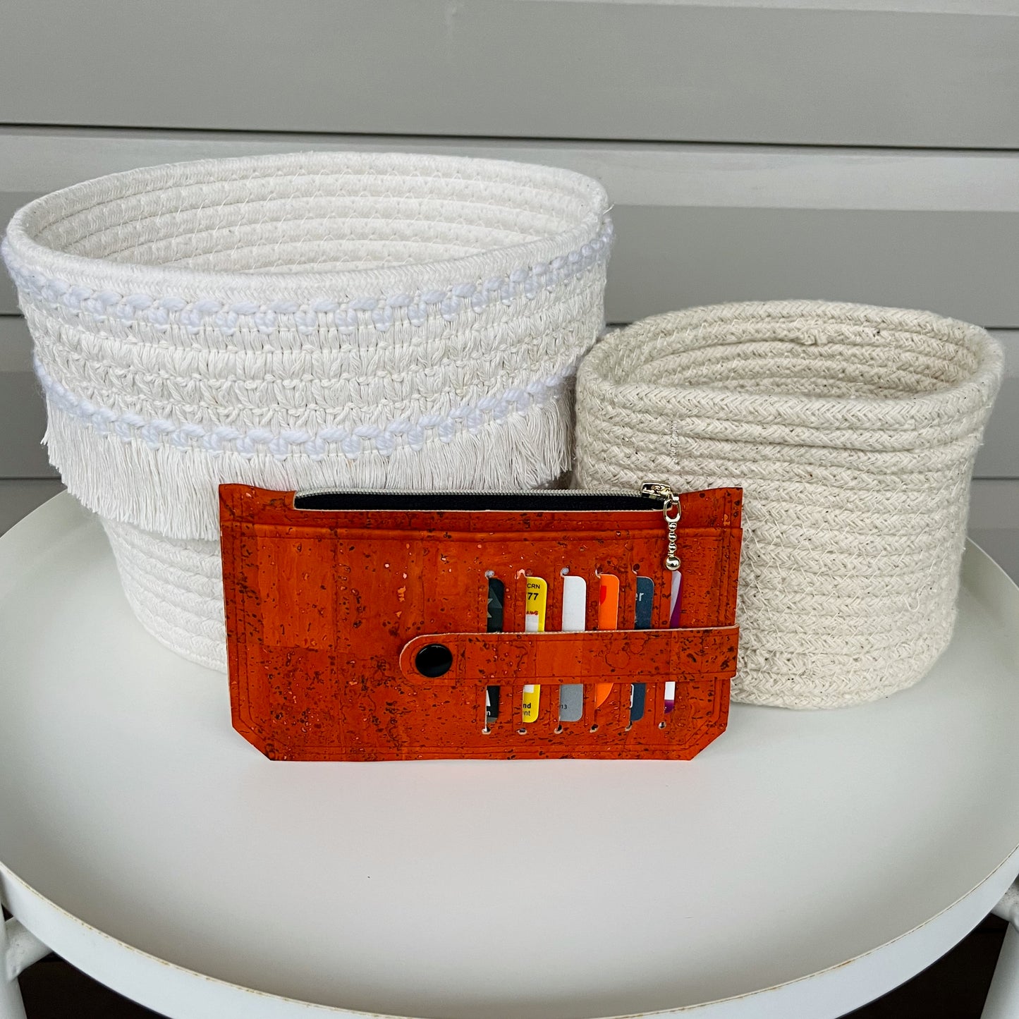 Purse Pal Wallet - Portuguese Cork (Burnt Orange)
