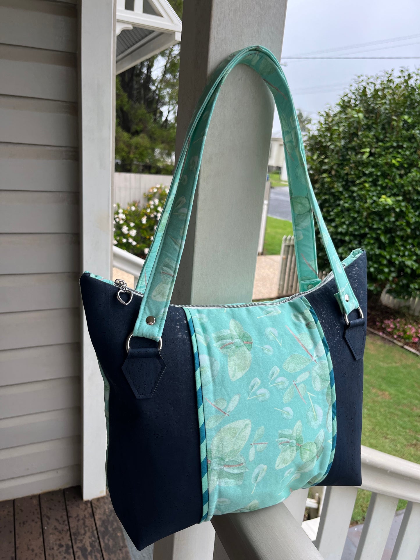 Harlow Bag - Dancing Bluegums Green (Jessie Gore Illustrations)