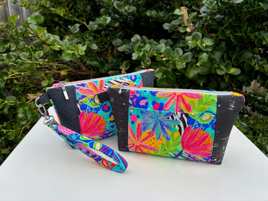 Norfolk Pouch - Calista Bright Floral (Ladybird and Roar)