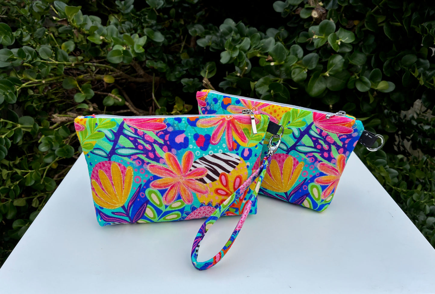 Norfolk Pouch - Calista Bright Floral (Ladybird and Roar)