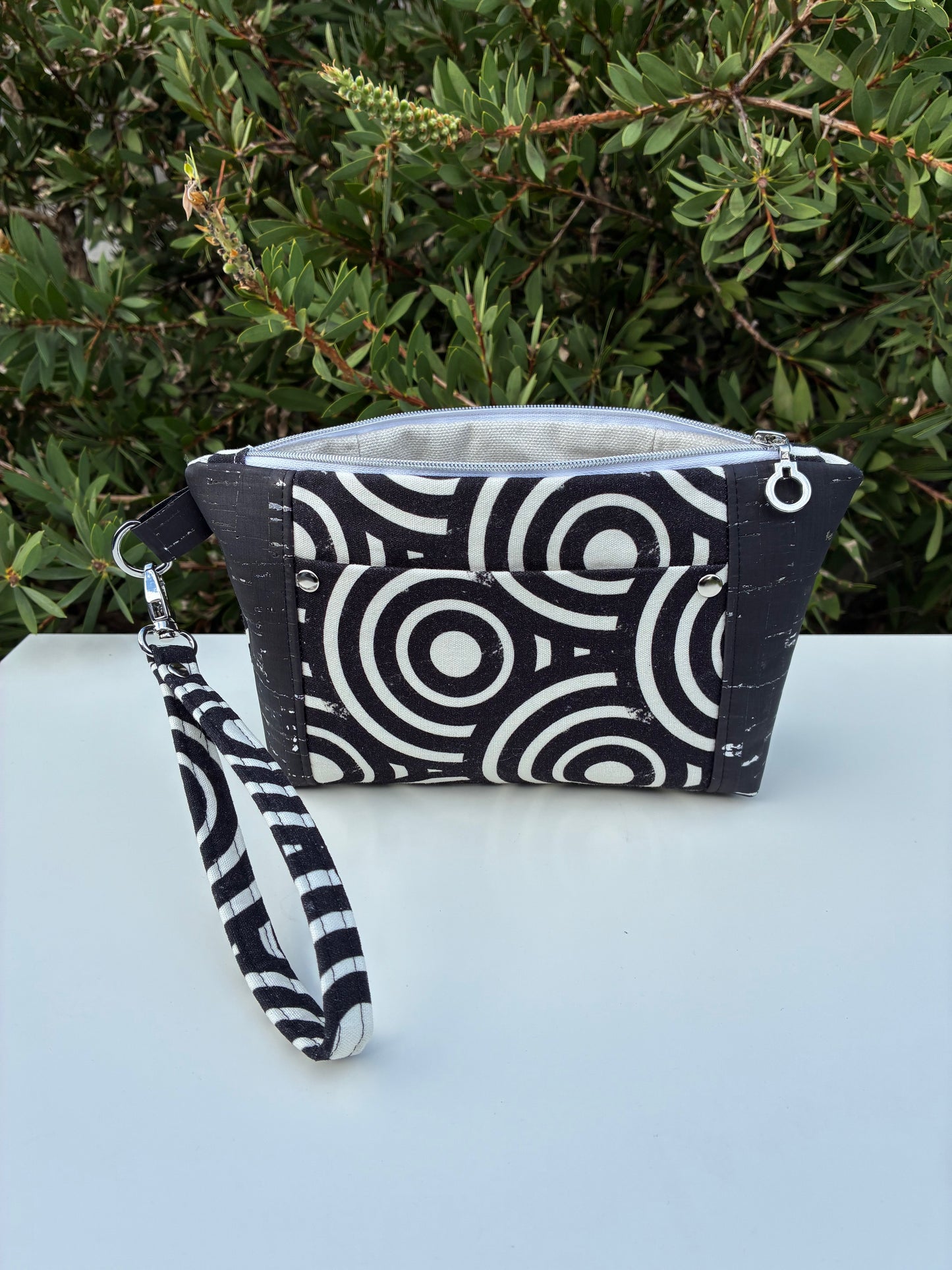 Norfolk Pouch - Black Circles (Averly Designs)