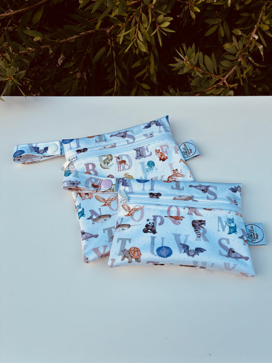 Water-resistant wet bags - Animal Alphabet (Flora & Fable)